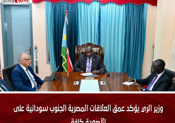 وزير الري يؤكد عمق العلاقات المصرية الجنوب سودانية على الأصعدة كافة