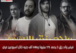 فيلم ولاد رزق 3 يحصد 175 مليونا و686 ألف جنيه خلال أسبوعين عرض