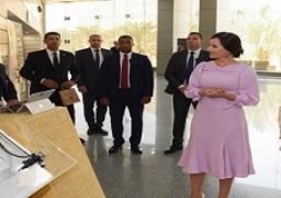 قرينة رئيس الجمهورية وسيدة صربيا الأولى تزوران المتحف القومي للحضارة