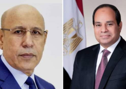 الرئيس السيسي يجري اتصالاً هاتفياً بنظيره الموريتاني لتهنئته بإعادة انتخابه رئيساً