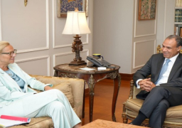 بالصور.. وزير الخارجية يبحث مع مسئولة أممية جهود الإغاثة الإنسانية في قطاع غزة