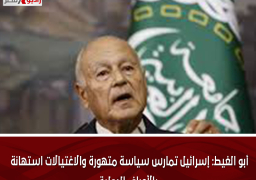 أبو الغيط: إسرائيل تمارس سياسة متهورة والاغتيالات استهانة بالأعراف الدولية