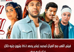 فيلم اللعب مع العيال لمحمد إمام يحصد 35.2 مليون جنيه خلال 4 أسابيع عرض