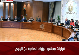 قرارات مجلس الوزراء الصادرة عن اليوم