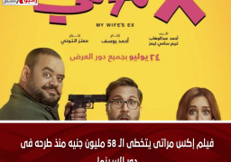 فيلم إكس مراتى يتخطى الـ 58 مليون جنيه منذ طرحه فى دور السينما