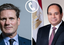الرئيس السيسي يعرب لرئيس وزراء المملكة المتحدة عن تطلع مصر للعمل المشترك بين الدولتين لتعزيز التعاون