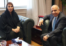 بالصور.. وزير الكهرباء يستقبل سفيرة الإمارات لبحث سبل دعم وتعزيز التعاون والشراكة والاستثمار
