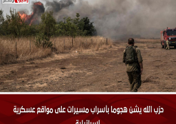 حزب الله يشن هجوما بأسراب مسيرات على مواقع عسكرية إسرائيلية