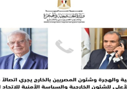 وزير الخارجية يؤكد لـ “بوريل” ضرورة وقف الحرب الدائرة بغزة باعتبارها السبب الرئيسي في اتساع رقعة الصراع