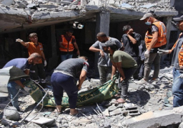 استشهاد 4 فلسطينيين من عائلة واحدة في قصف إسرائيلي لمخيم جباليا شمال غزة