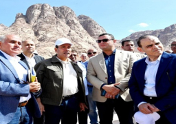 بالصور ..وزير الإسكان يتفقد مشروع تطوير موقع التجلي الأعظم بسانت كاترين