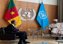 بالصور.. وزير الخارجية يلتقي مع رئيس الجمعية العامة للأمم المتحدة