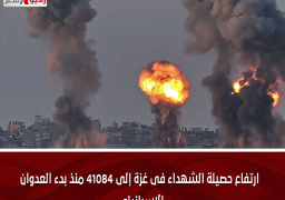 ارتفاع حصيلة الشهداء فى غزة إلى 41084 منذ بدء العدوان الإسرائيلى
