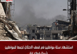 استشهاد ستة مواطنين في قصف الاحتلال تجمعا للمواطنين شمال قطاع غزة