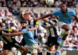 مانشستر سيتي يتعادل أمام نيوكاسل 1-1 بالدوري الإنجليزي الممتاز