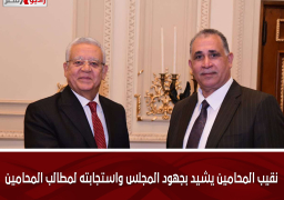 نقيب المحامين يشيد بجهود المجلس واستجابته لمطالب المحامين