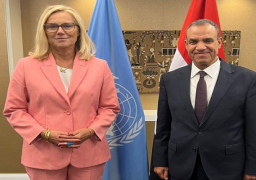 وزير الخارجية يلتقي مع كبيرة منسقي الأمم المتحدة للشئون الإنسانية وإعادة الإعمار في غزة