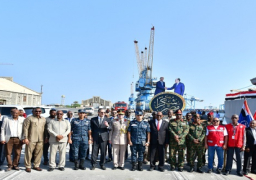 وصول سفينة مصرية تحمل مساعدات إغاثية إلى دولة السودان