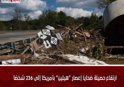 ارتفاع حصيلة ضحايا إعصار “هيلين” بأمريكا إلى 236 شخصًا
