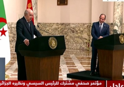 الرئيس السيسي: فرص التعاون مع الجزائر كبيرة في الاستثمار والمشروعات المشتركة