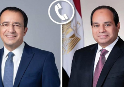 الرئيس السيسي يبحث هاتفياً مع نظيره القبرصي تطورات الإقليم وسبل تهدئة الأوضاع بالمنطقة