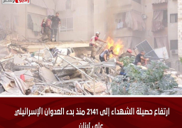 ارتفاع حصيلة الشهداء إلى 2141 منذ بدء العدوان الإسرائيلي على لبنان