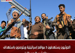 الحوثيون يستهدفون 3 مواقع إسرائيلية ويتوعدون باستهداف مصالح أمريكا وبريطانيا
