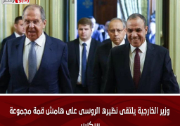 وزير الخارجية يلتقى نظيره الروسى على هامش قمة مجموعة بريكس