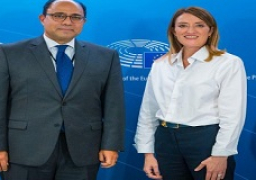 السفير المصري في بروكسل يلتقي مع رئيسة البرلمان الأوروبي
