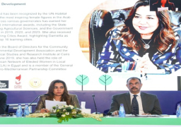 بالصور .. وزيرة التنمية المحلية تشارك في جلسة حوارية عن السكن الجماعي والصرف الصحي الآمن في مواجهة أزمة المناخ