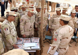 بالصور والفيديو..المتحدث العسكرى : رئيس أركان حرب القوات المسلحة يتفقد عناصر القوات المسلحة المتمركزة شرق القناة