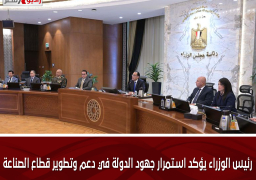 رئيس الوزراء يؤكد استمرار جهود الدولة في دعم وتطوير قطاع الصناعة