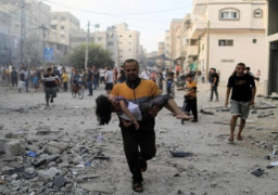 مصابون بينهم طفلتان في قصف الاحتلال مدينة غزة وجباليا