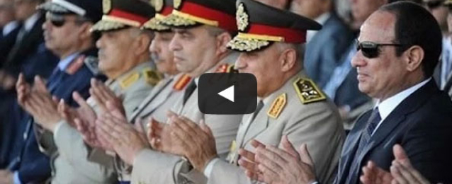 بالفيديو: الرئيس السيسي يشهد الاحتفال بتخريج دفعة جديدة من طلبة كلية الفنية العسكرية