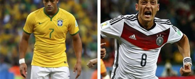 التشكيلة المتوقعة لمباراة البرازيل وألمانيا  في نصف نهائي كأس العالم اليوم في الـ10 مساءً
