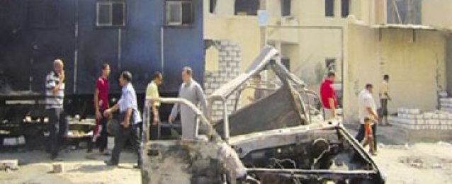 مقتل 3 إرهابيين إثر انفجار سيارة كانوا يستقلونها بمركز الصف بالجيزة
