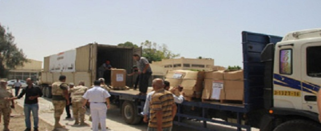 وصول 5 قوافل مساعدات مصرية وعربية إلى ميناء رفح