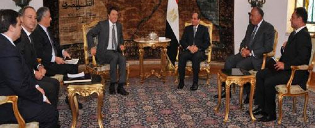 السيسي:إيطاليا تتوافق مع المبادرة المصرية لحل الأزمة في غزة