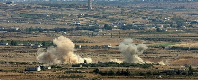 إطلاق 5 قذائف صاروخية من سوريا على هضبة الجولان