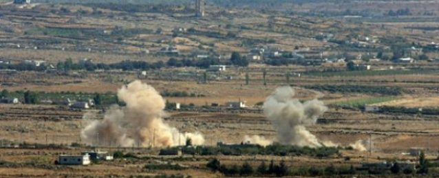 تجدد القتال بين الجيش السورى والمعارضة بهضبة الجولان