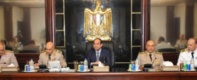 المجلس الاعلي للقوات المسلحة يصدق على خطة لمجابهة الإرهاب فى سيناء