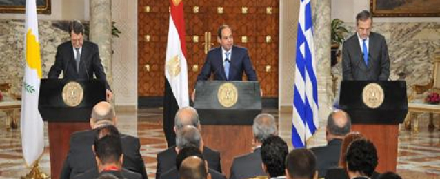 ننشر نص إعلان القاهرة الصادر عن القمة المصرية القبرصية اليونانية الثلاثية