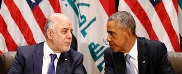 أوباما يبحث هاتفيا مع العبادى الوضع الأمنى والسياسى فى العراق