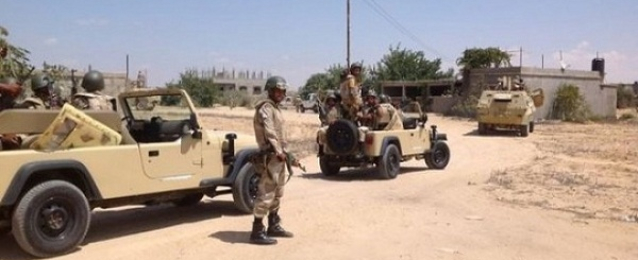 إصابة 5 جنود في حادث انقلاب سيارة بوسط سيناء