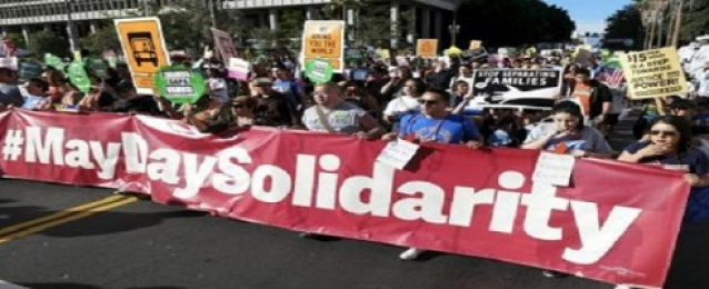 اشتباكات في مدن الساحل الغربي للولايات المتحدة خلال مسيرات عيد العمال