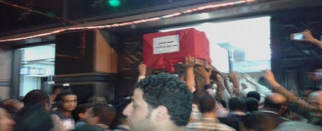 تشييع جثمان أحد قضاة ضحايا حادث شمال سيناء