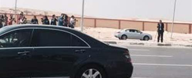 السيسي يغادر مسجد المشير بعد انتهاء مراسم الجنازة العسكرية للشهيد بركات