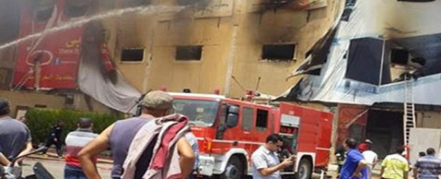 ارتفاع أعداد ضحايا حادث حريق مصنع أثاث العبور إلى 26 شخصا