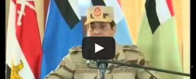 بالفيديو : زيارة وكلمة الرئيس عبد الفتاح السيسى فى سيناء  بالزي العسكري لأول مرة منذ تولية الرئاسة بعد القضاء علي جرذان الإرهاب بـ #سيناء