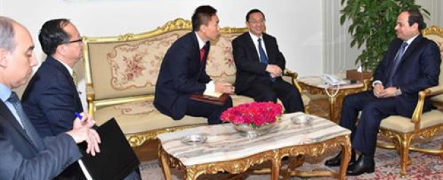 السيسي يستقبل المبعوث الخاص لرئيس الصين ويؤكد دعم بلاده بكل قوة لمصر